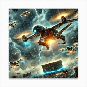 Support Drones Canvas Print