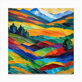 Abstract Landscape Painting 4 Canvas Print