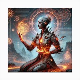 Kaida Elemental Conduit And Ritualist Canvas Print