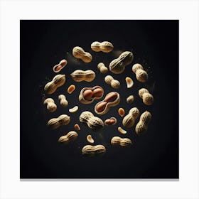 Peanuts In A Circle Canvas Print