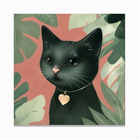 Black Cat Canvas Print