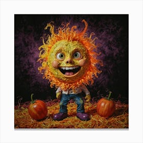 Spooky Sun Canvas Print