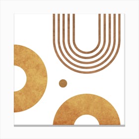 Transitions In White 3 Square Canvas Print