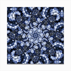 Blue Abstract Pattern From Spots 1 Canvas Print