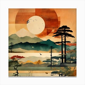 Asian Landscape Canvas Print