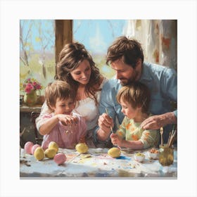 Easter Family 1 Canvas Print