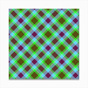 Plaid Fabric 82 Canvas Print