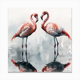 Flamingos Canvas Print 2 Canvas Print