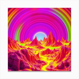 Psychedelic Landscape 4 Canvas Print