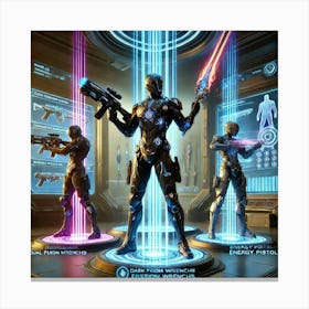 Sci Fi Darkflame Engineers Weapons 1024x1024 Canvas Print