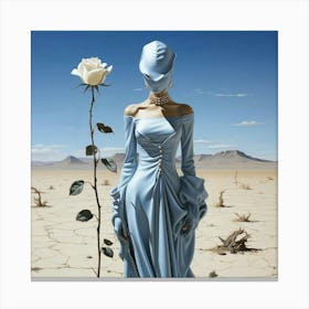 'The Woman In The Desert' Canvas Print