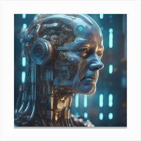 Cyborg Woman 88 Canvas Print