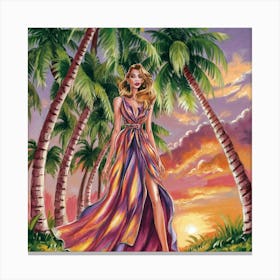 A Stunning Illustration And Painting Of A Fashiona Y8gsf2kdt7mhcrvr35mljw Jljd6nu6sj6ekuior7jdca Canvas Print