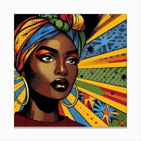 Efua Pop African Woman  Canvas Print