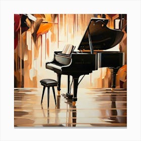 Grand Piano Canvas Print