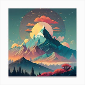 Mountain Landscape 1 Canvas Print