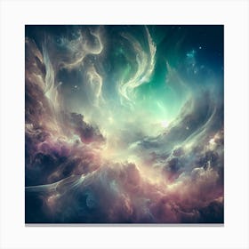 An ethereal and dreamlike depiction of the Northern Lights.1 Canvas Print