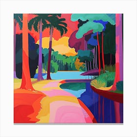 Abstract Park Collection Ibirapuera Park Recife Brazil 2 Canvas Print