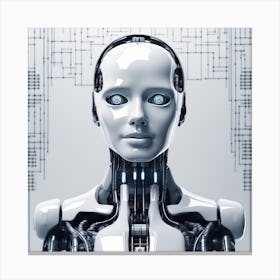 Portrait Of A Robot 2 Canvas Print