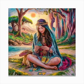 Tarot Card Canvas Print