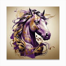 Purple Horse 1 Canvas Print