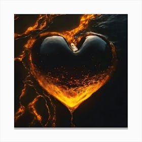 Heart Of Fire Canvas Print