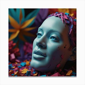 3d Portrait Of A Woman Canvas Print