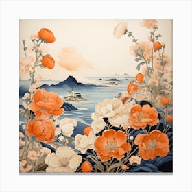 Chinese Poppies Canvas Print