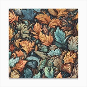 Autumn Leaves Pattern #2 Canvas Print