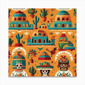 Mexican Logo Design Targeted To Tourism Business (35) Canvas Print