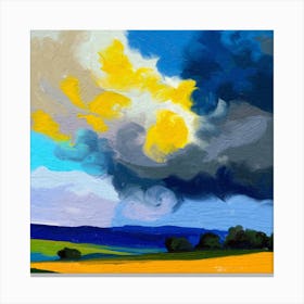Yellow Clouds Canvas Print