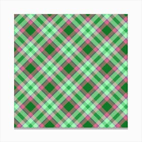 Plaid Fabric 139 Canvas Print