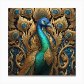 Peacock 1 Canvas Print