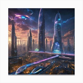 Futuristic City 2 Canvas Print