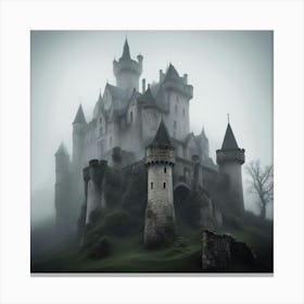 Castle In The Fog 1 Canvas Print