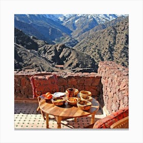 Morocco Mountain View Canvas Print