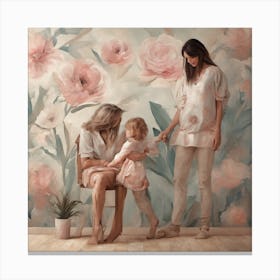 Mother And Daughter Canvas Print