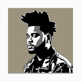 Afro man Canvas Print