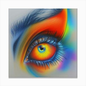 Eye Drawing Canvas Print