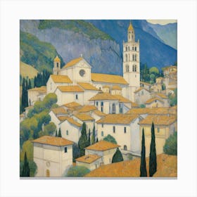 Kirche In Cassone Gustav Klimt Art Print 2 Canvas Print