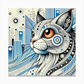 Nova Lane City Cat Canvas Print