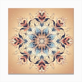 Warm Mandala Canvas Print