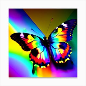 Rainbow Butterfly 10 Canvas Print