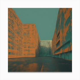 Abstract Cityscape Canvas Print