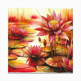 Water Lilies 3 Canvas Print