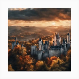 Castle In The Forest 2 Canvas Print