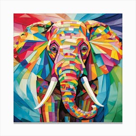 Colorful Elephant Canvas Print