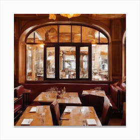 Paris Restaurant Canvas Print