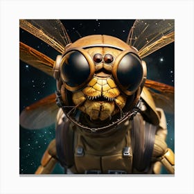 Dragon FLY in outer space Canvas Print