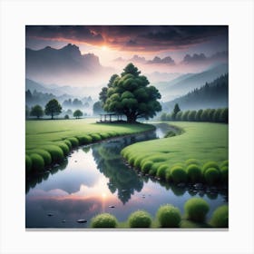 Landscape Painting 66 Canvas Print